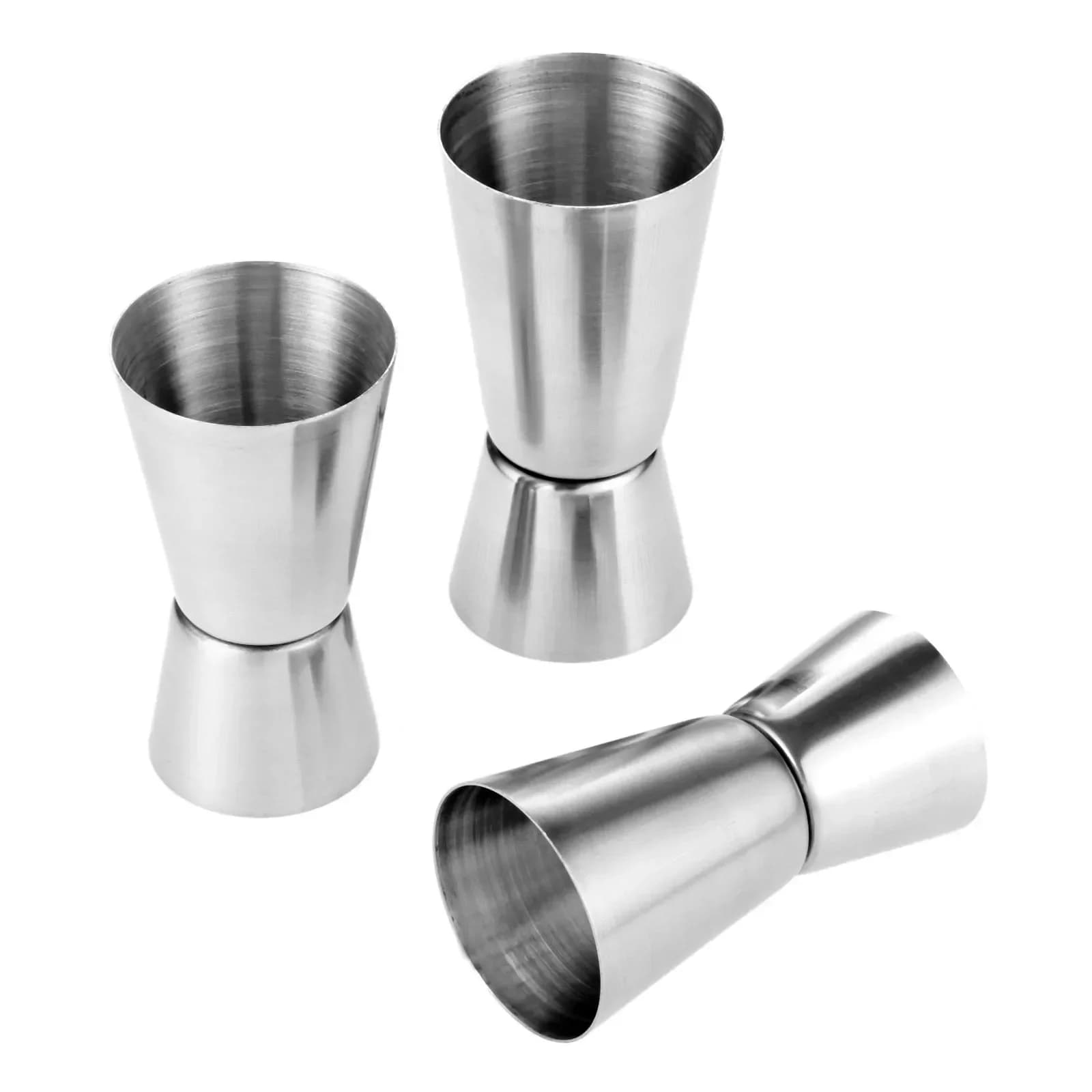 Jigger Shot Misurino in acciaio inossidabile 15-30ml 20-40ml 25-50ml 1/2 Shots Cocktail Shaker Doppio tono Bar Strumento Guarnizioni da cucina