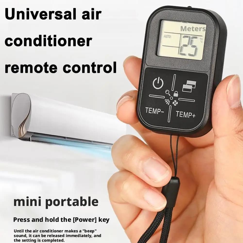 Universal Air Conditioning Remote Control 2025 New Applicable To Any Brand & Equipped With Thermometer Remote Control Panel