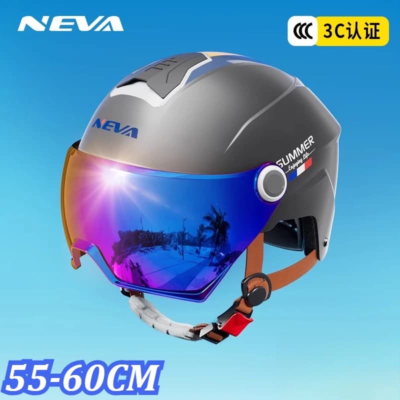 Electric Motorcycle Helmets Summer Men's Women's Electric Bicycles Sun Protection Half Helmets All Season Universal Casco Moto