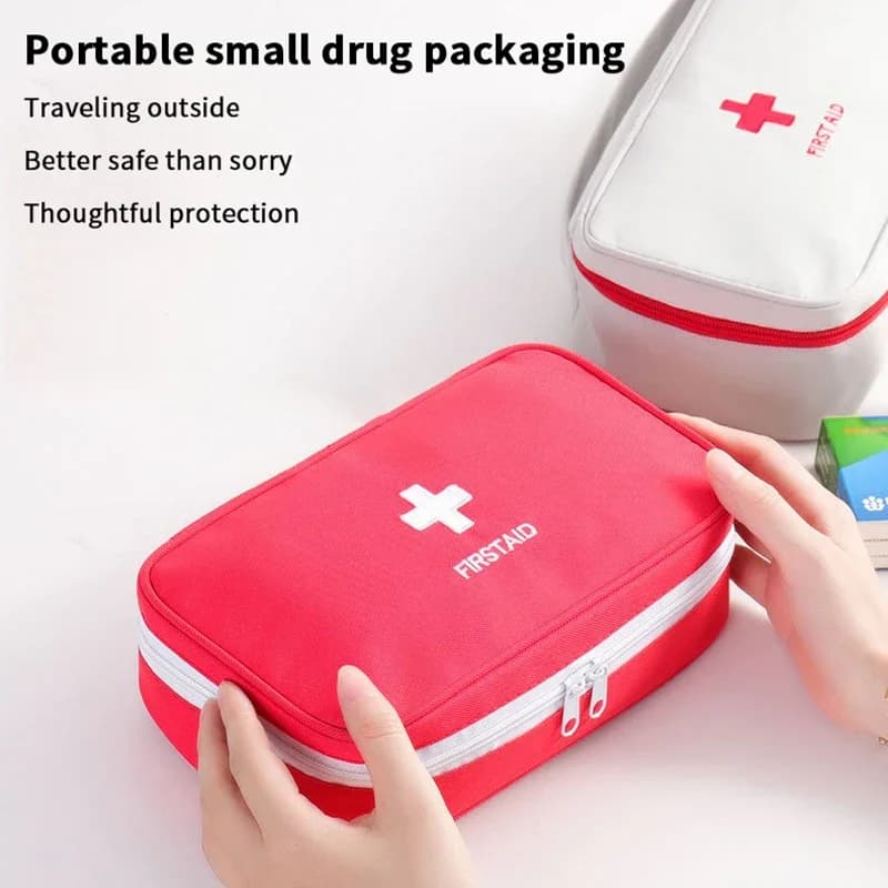 Nuovo kit di pronto soccorso vuoto di grandi dimensioni Kit di emergenza portatile per sopravvivenza in caso di catastrofe e terremoto Kit medico per casa/auto Confezione vuota