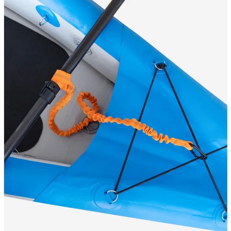 Corda elastica anti-caduta da 100 cm per pagaia kayak, catarifrangente, con fibbia di fissaggio per gommone, accessori per tavole da surf e trazione.