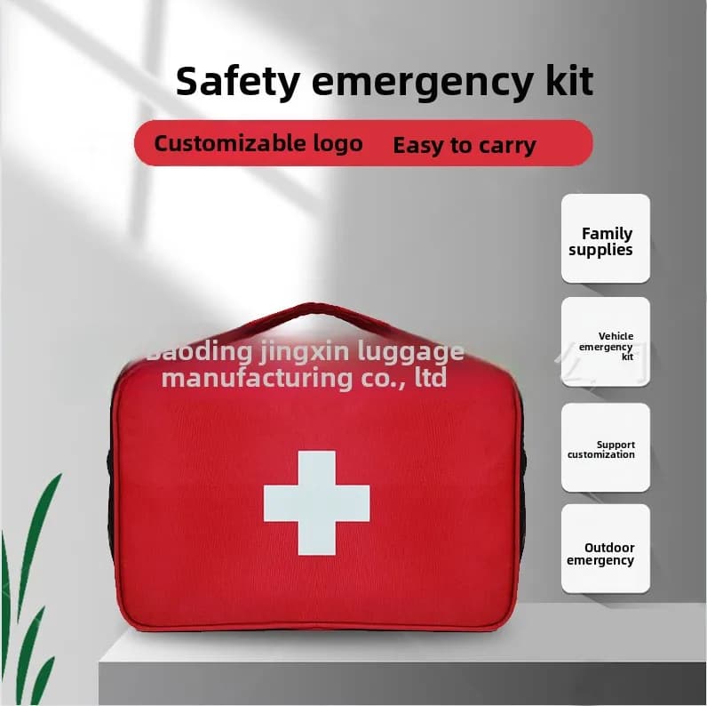 Kit di Emergenza, Kit di Pronto Soccorso Familiare, Materiale di Riserva per Prevenzione e Riduzione delle Disastre, Borsa Portatile
