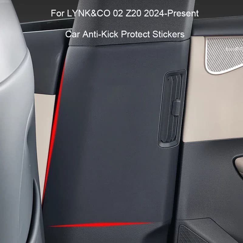 For LYNK & CO 02 Z20 2024-2026 Auto B-Pilastro Anti-Calco Door Protecting Pad Anti-Spoo Anti-Spoo Existing Auto Scratch Interior Accessories