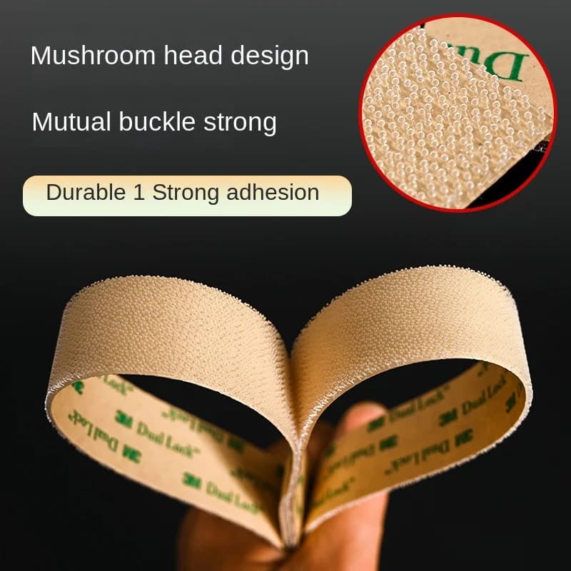 3M Sj4570 Velcro Transparent Mushroom Buckle Super Thin Double-Sided Adhesive Velcro 1.6Mm Industrial Magic Buckle