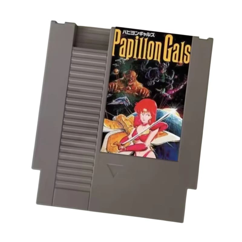 Cartuccia di gioco Papillon Gals (solo per adulti) per console FC / NES Scheda per videogiochi da 60 pin / 72 pin