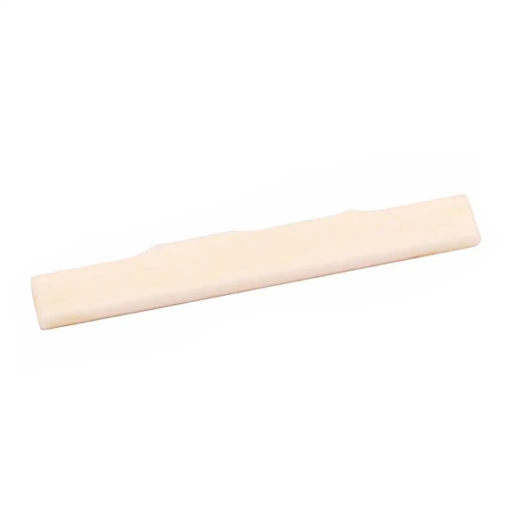 Sella per Ponte in Osso per Ukulele, Leggera, Non Sbiancata, Ricambio per Chitarra Ukulele a 4 Corde