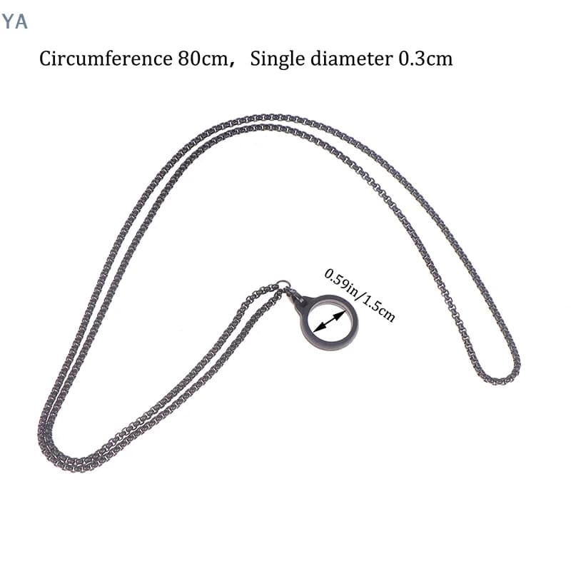 Cordino Anti-smarrimento per Penna, Cordino Portatile Anti-caduta con Catena in Metallo, Cordino a Catena Osso di Serpente con Anello in Gomma