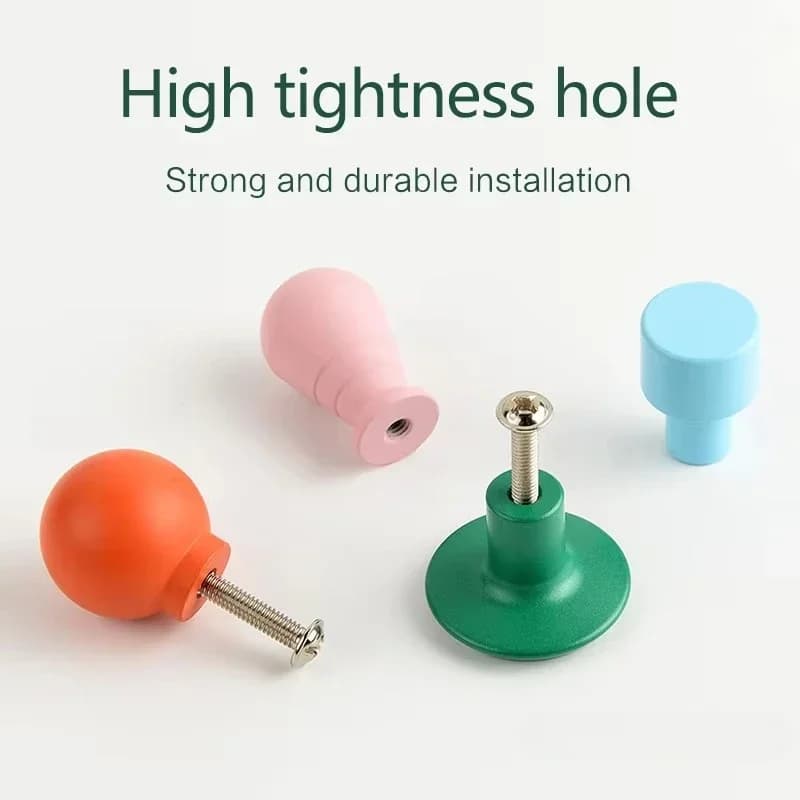 Manopole per cassetti rotonde colorate semplici, maniglie per armadietti, maniglie per porte dell'armadio da cucina, per hardware per mobili della camera dei bambini