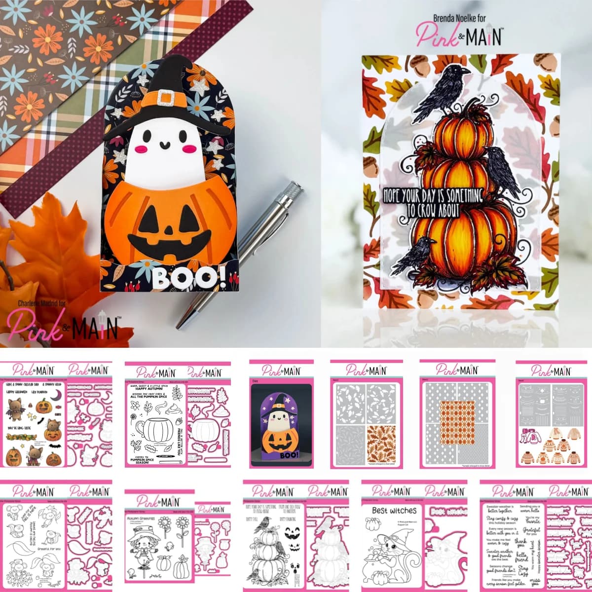 2026 Halloween Autumn Cat Pumpkin Ghost Metal Cutting Dies Clear Stamps Stencil For DIY Decorating Scrapbook Paper August