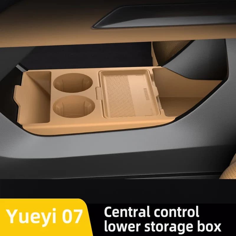 2025 Per BESTUNE YUEYI 07: Tappetino Organizzatore in Silicone per Vano Portaoggetti Sotto la Console Centrale, Accessorio Interno Auto