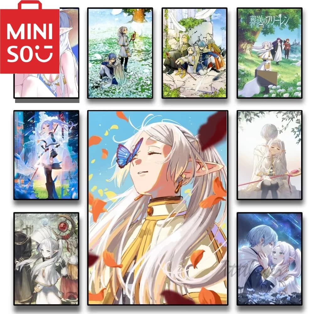Japan Anime Frieren At The Funeral Kit di pittura diamante 5D fai da te artigianale arte completa rotonda/quadrata trapano Roma Decor regalo