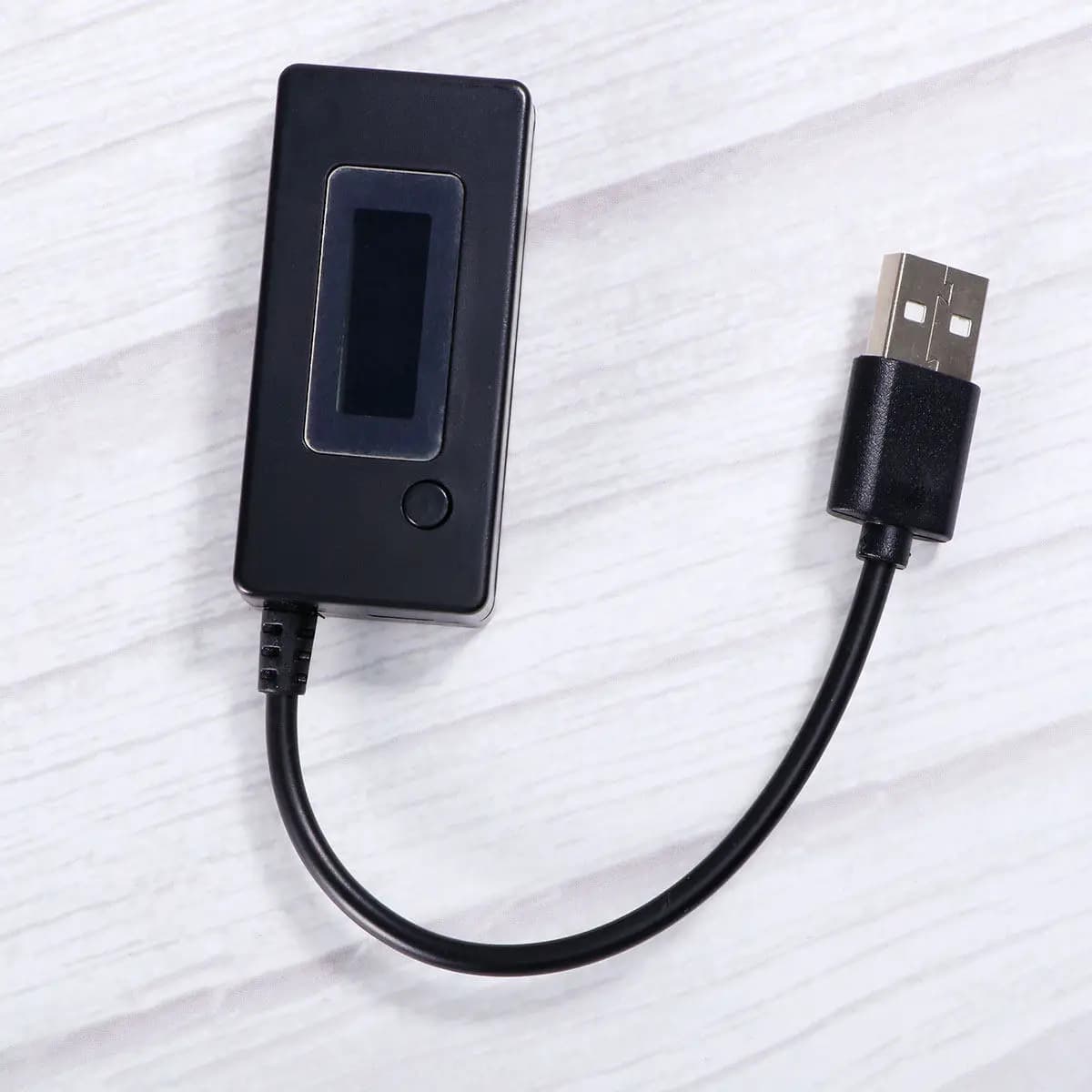 Tester di Tensione e Corrente USB Micro LCD Digitale per Telefono e Power Bank, Strumento di Misurazione Nero