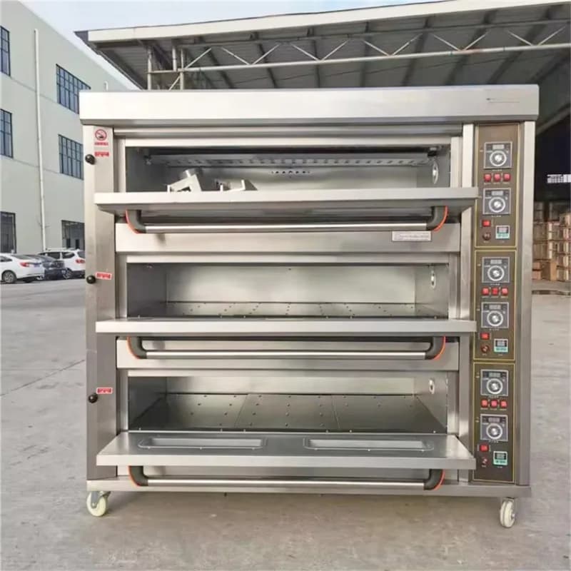 Stone Deck Oven Commercial Bakery Oven Deck Baking Machine Electric Multi-deck for Bread Artisan Pizza Shop Equipment OME