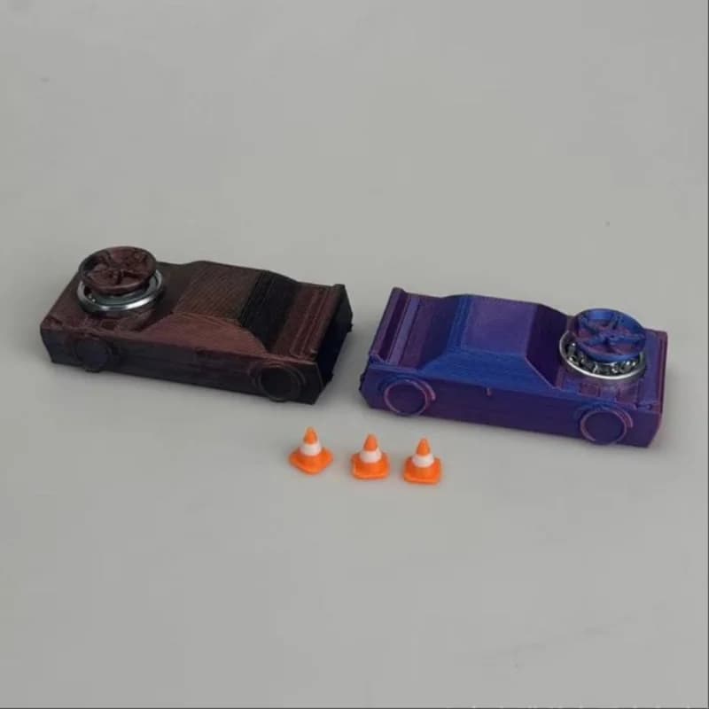 Pocket Drift Fidget Car Toy Mini Desktop Drifting Race Car Fidget Spinner 2 In 1 Stress Relief Toy Anxiety Relief Fidget Toy