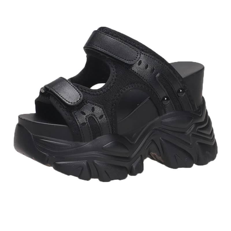 New Fashion Slippers Women Thickness Wedges High Heels Leisure Summer Sandals Female Platform Fish Mouth Shoes Ladies Slippers