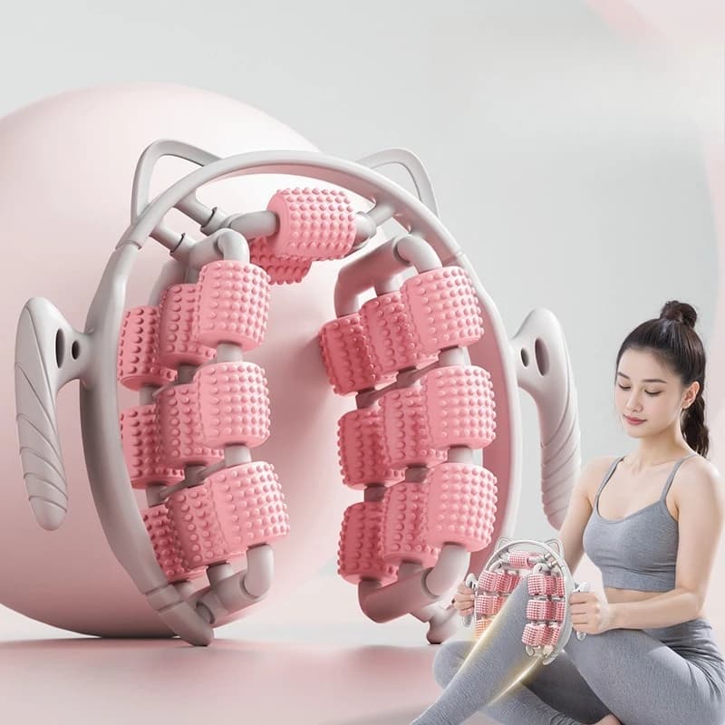 Snake Ring Massage Roller for Muscle Relaxation, Professional Leg Roller, Meridian Drainage Tool and Gambe Brush