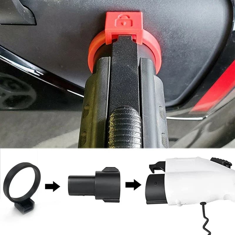 J1772 Tesla Block Model 3 2022 Model Y Safety Charging Adapter Accessories Auto ModelY 2021 2022 2019