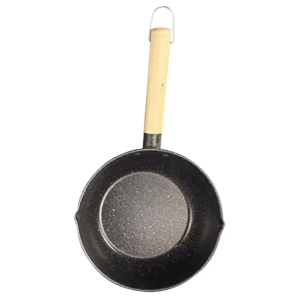 Iron Non-Stick Saucepan Milk Pot Kitchen Pan Multi-Function Food Pot for Stewing Frying Soup Cooking Nonstick Sauce Pan