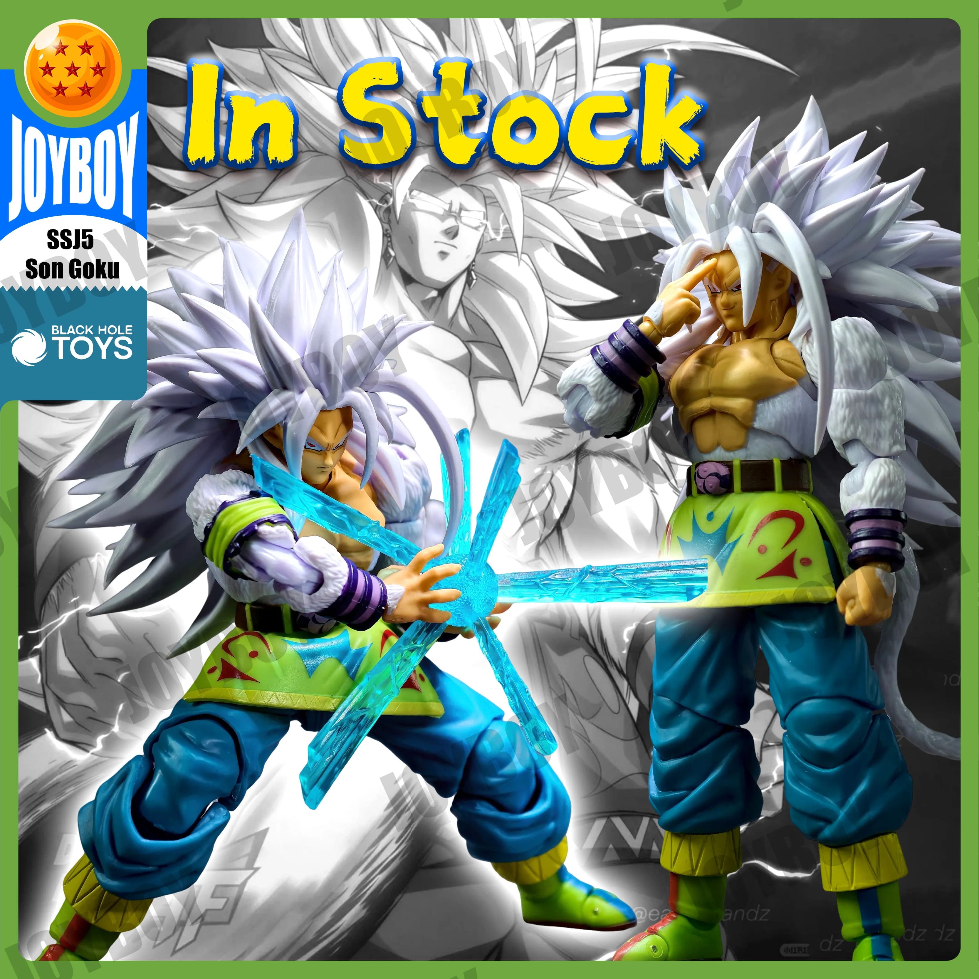 Black Hole Toys & TK Dragon Ball SHF SSJ5 Goku Action Figure Super Saiyan 5 White God Xicor Anime Figure SSJ 5 Goku Figurine Toy