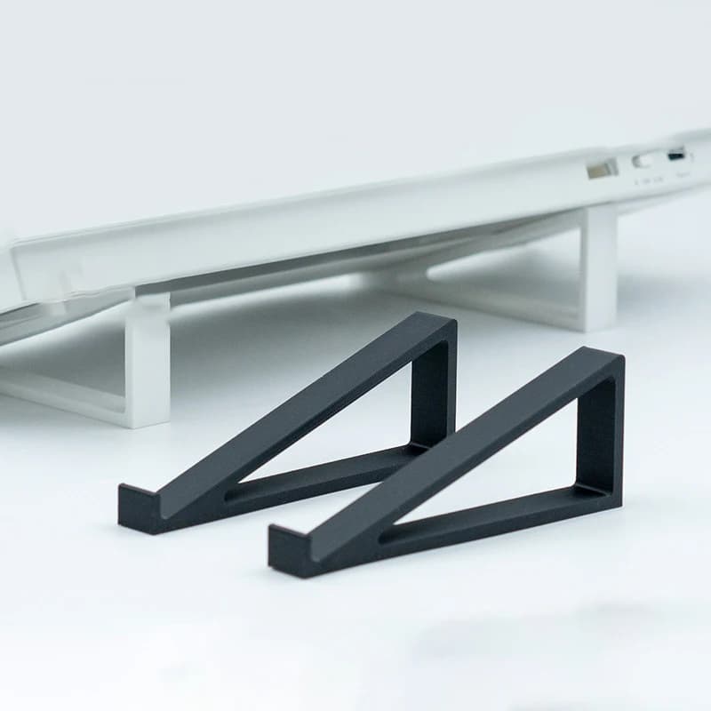 1Pair Portable Plastic Keyboard Elevated Stand Raised Keyboard Angle Computer Keyboard Riser Monitor Holder Comfortable Typing