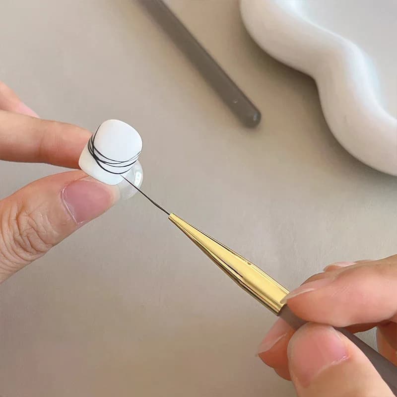 1 pc brush for nail art brush for multifunctional strip lining water pattern design diy brush bristles hard tools for nail art
