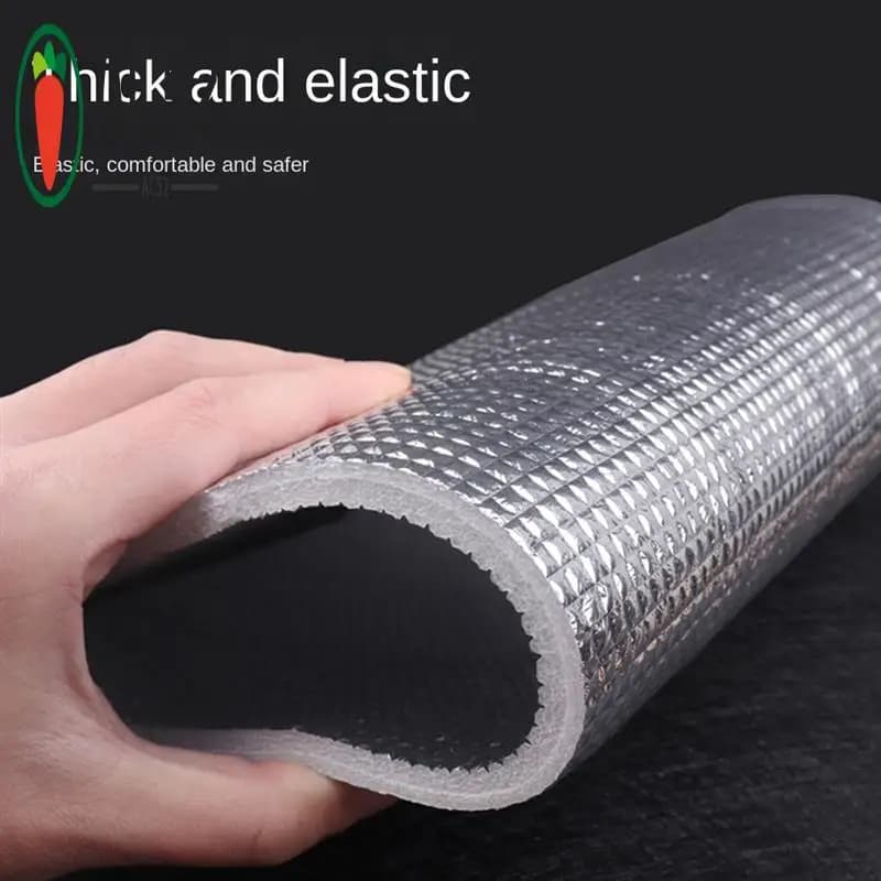 AC52-Tappeto da campeggio impermeabile 8 mm Coperta da picnic Materasso da spiaggia Tappetino per dormire Foglio di alluminio Tenda da esterno Tappetino da picnic, 200 x 300 cm
