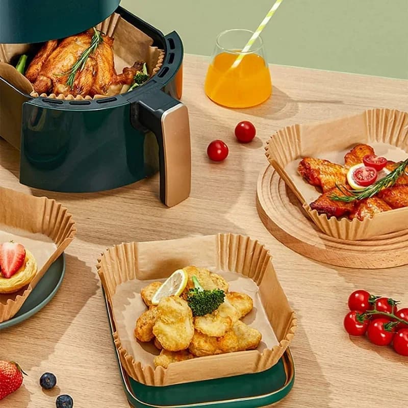 Tappetino da forno antiaderente impermeabile antiolio per friggitrice ad aria usa e getta rettangolare per accessori per friggitrice Ninja Foodi AirFryer