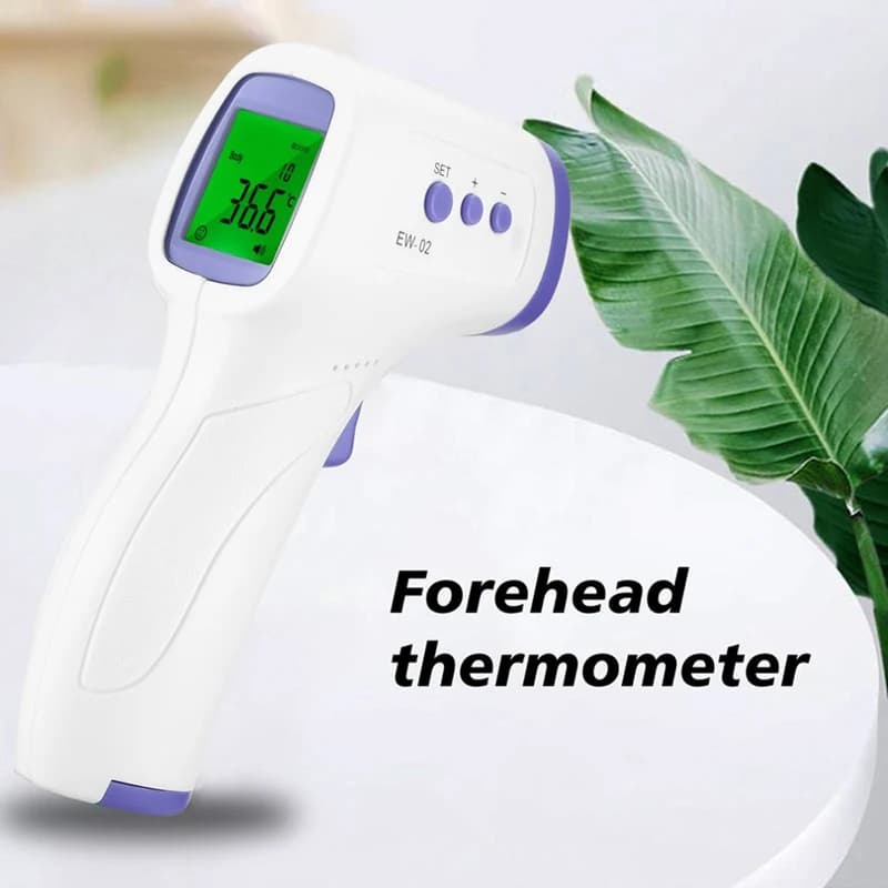 Contactless front thermometer for adults and children - Clinical accuracy, body temperature measurement for fever, pulse oximeter on fingertips