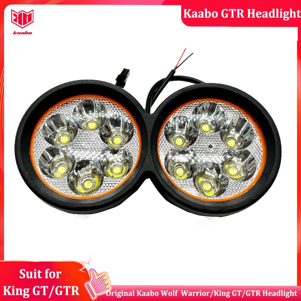 Parte base luce bianca originale Kaabo Wolf King GTR per scooter elettrico Kaabo Wolf Warrior GT / Wolf King GT