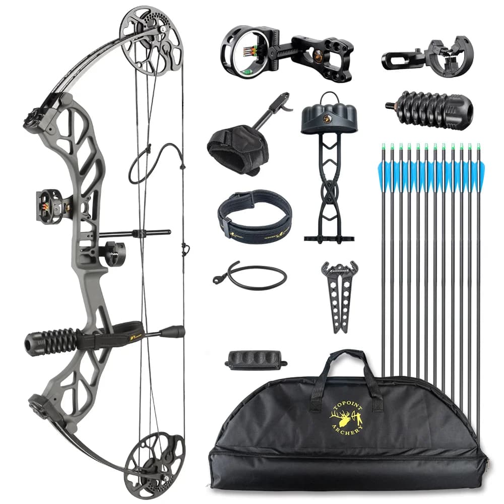 ARCHERY Starting 31 Pacchetto arco e frecce da caccia con arco composto per principianti DL19-30 "DW19-70lbs Kit arco per tiro con l'arco OEM/ODM