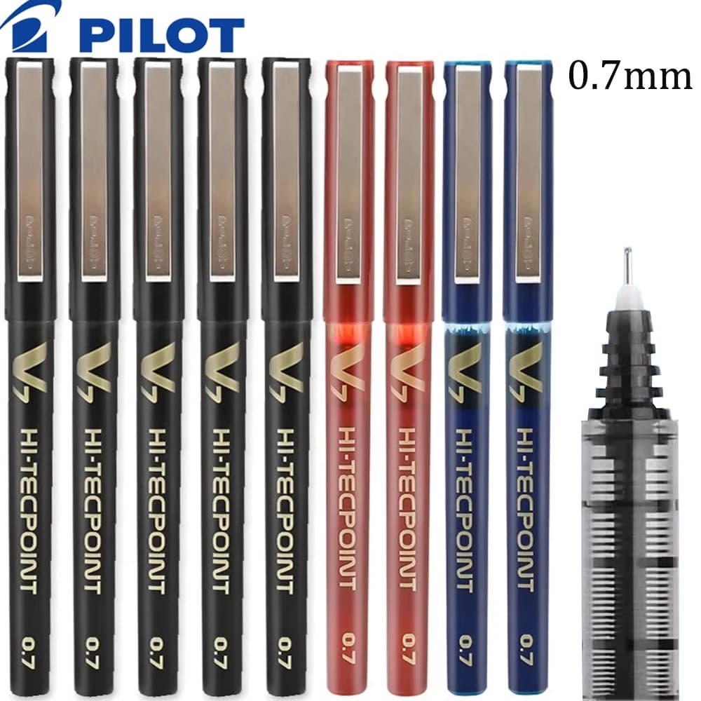 6 pezzi Giappone PILOT Penna gel BX-V7 Penna siringa liquida diritta per esami studenti 0,7 mm Forniture di cancelleria firma a base d'acqua