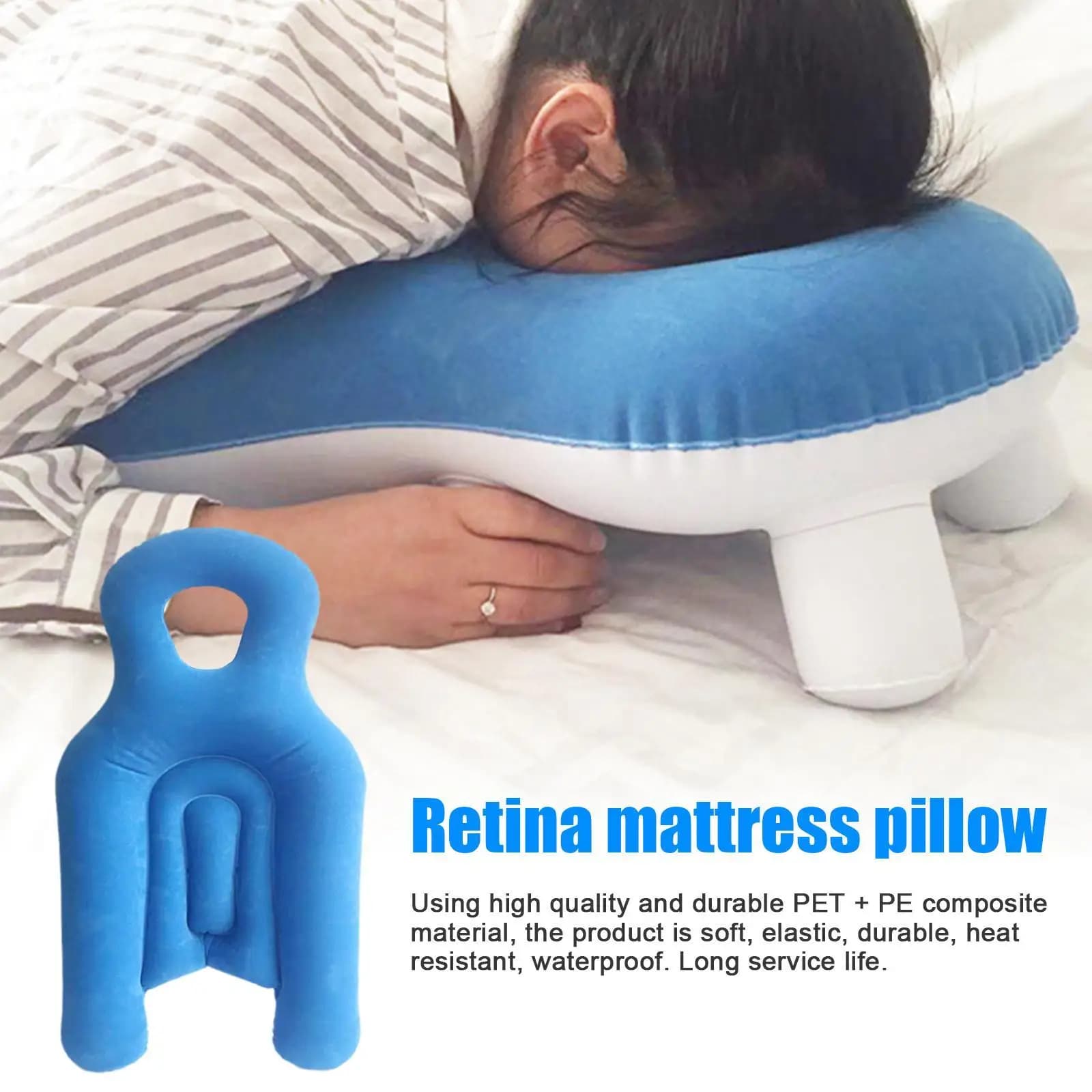 Cuscino per il viso dopo l'intervento chirurgico degli occhi cuscino gonfiabile per la Retina cuscino portatile per il recupero della vitrectomia per dormire