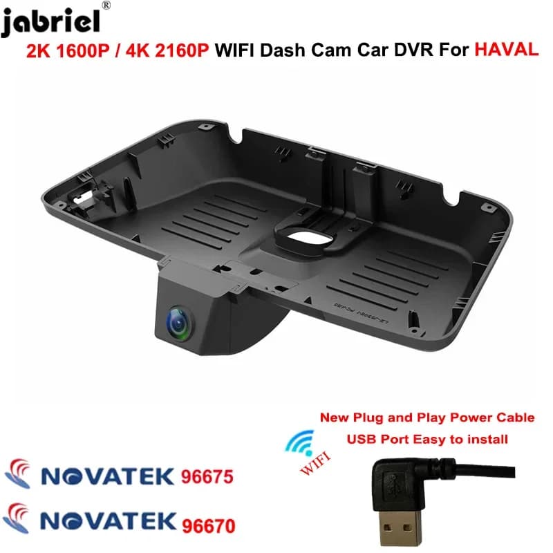 Plug and Play 4K 2K Dash Cam Car DVR 2160P Registratore di guida per HAVAL Jolion DARGO XY GWM POER H6 F7 F7x H9 Dashcam Porta USB