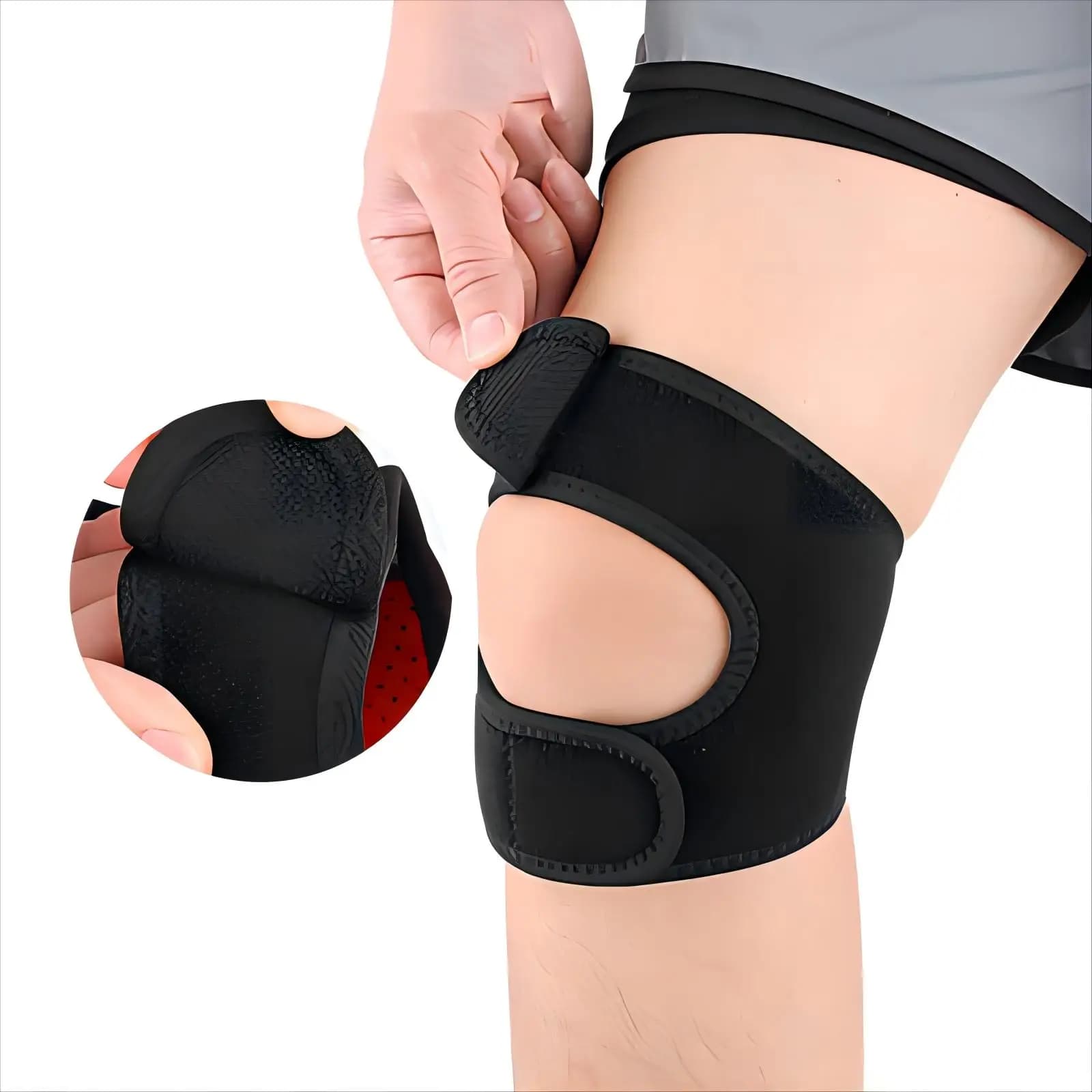 Nuovo ginocchiera regolabile calda per sollievo dal dolore al ginocchio, compressione rotula, ginocchiera con guarnizione in spugna rimovibile