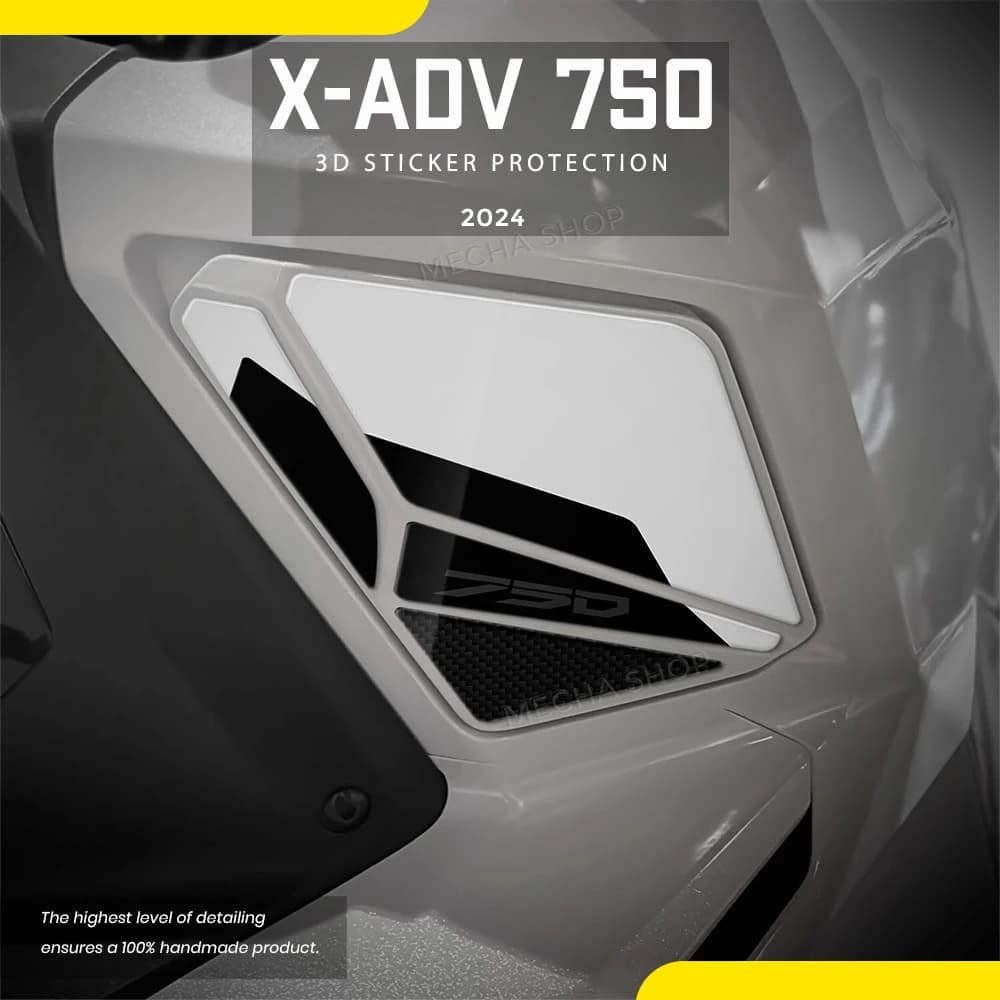 Per X-ADV 750 X ADV 750 XADV750 2025 2026 Kit decalcomania 3D Accessori moto Scatola di immagazzinaggio Adesivo Adesivo Pad laterale