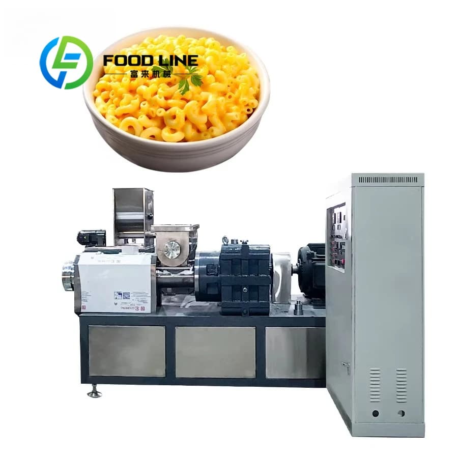 Linea di produzione industriale di pasta Rigatoni da 500 kg/h Macchina per la produzione di pasta di macaroni