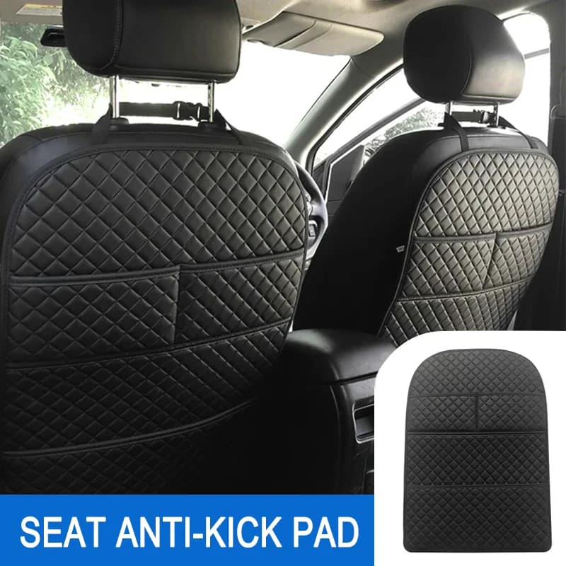 Tappetini anti-calcio per auto in pelle PU universale Copertura protettiva per schienale per sedile automatico per bambini Accessori per auto anti-sporco per sedile posteriore