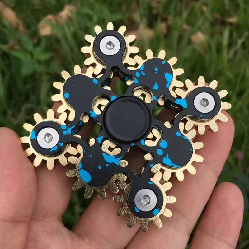 Filatore a mano a 9 marce filatori di Fidget in metallo di alta qualità R188 cuscinetto liscio giocattolo antistress per adulti giocattoli antistress