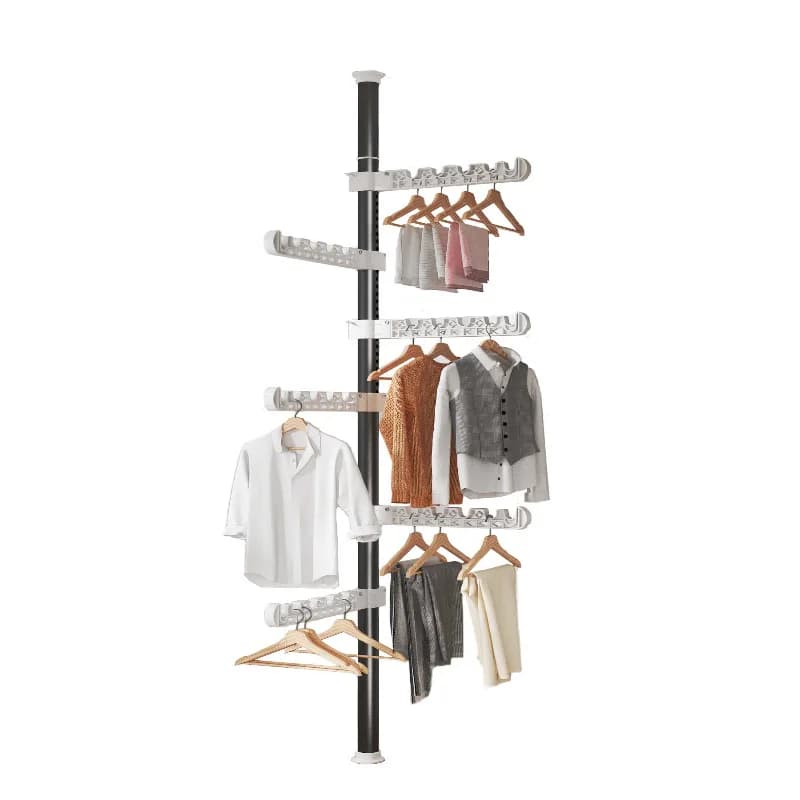 Floor-to-ceiling wall-to-ceiling wall-to-ceiling wall-to-ceiling wall-to-ceiling wall-to-ceiling for bedroom, without drilling, with telescopic rod, for balcony and window, multipurpose rod.