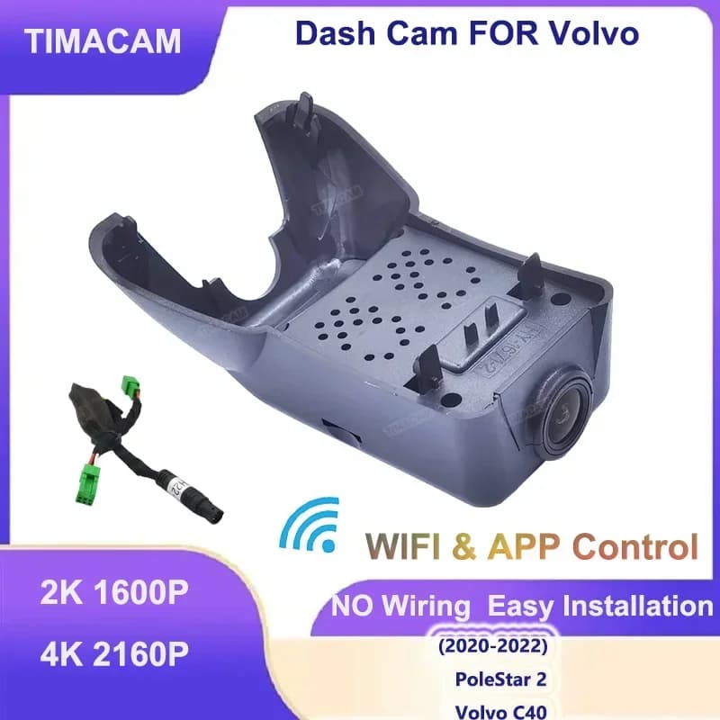 UHD 2160P 4K Wifi DVR for car Dash Cam front and rear for PoleStar 2 2020 2021 2022 for Volvo C40 2K Video recorder Easy to install