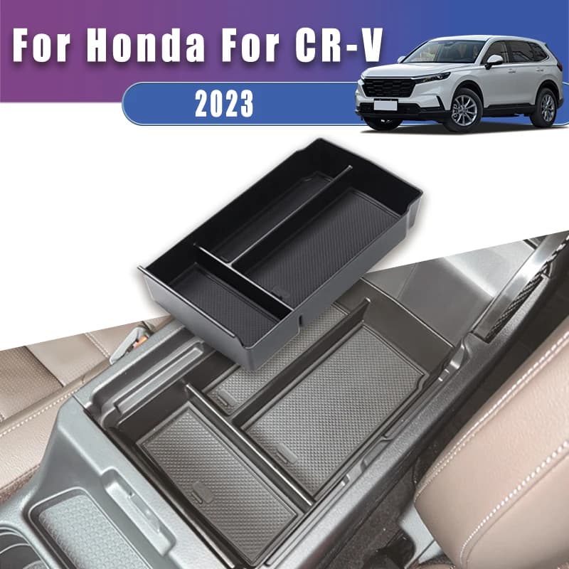 Scatola portaoggetti per console centrale auto per Honda CR-V 2023 Vassoio organizer in materiale ABS con design anti-sonaglio Accessori interni auto