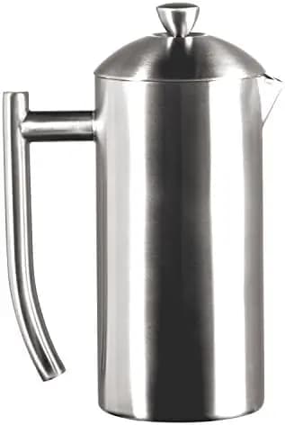 Double-Walled Stainl-Steel French Pr Coffee Maker in Frustration Free Packaging, Polished, 17 Ounces