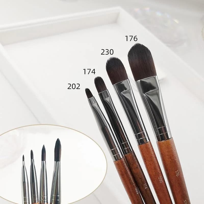 Yunduogirl 1/2/4Pcs Professional Makeup Brushes Shade Brushes Tool Shade Corrector for Eyebrow Makeup Brush Shade