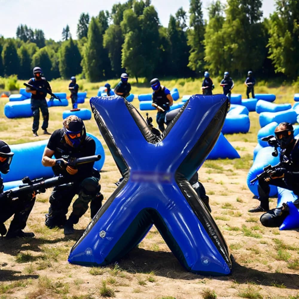 Bunker Gonfiabili per Tiro con l'Arco e Paintball, Bersagli per Giochi CS con Paintball Mirati