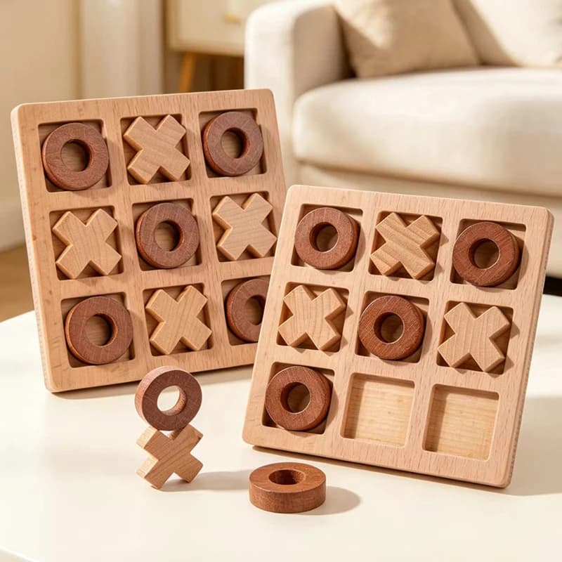 Gioco Montessori in legno, mini scacchi, puzzle interattivo, allenamento per lo sviluppo del cervello, giocattoli educativi per la prima infanzia, regali per bambini