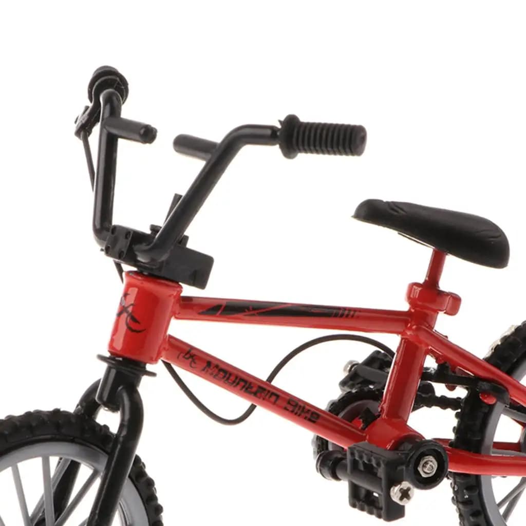 Finger Mountain Bike Alloy Diecast Miniature Red Bicycle Toy Model Educational Simulation for Children
