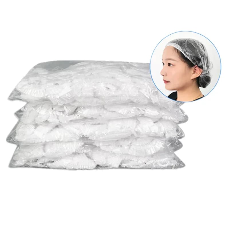 50/100PCS One-Time Bath Cap Waterproof Bath Thick Anti-Smoke Home Hair Mask Hair Oil Cap Heating Dye Hair Cap