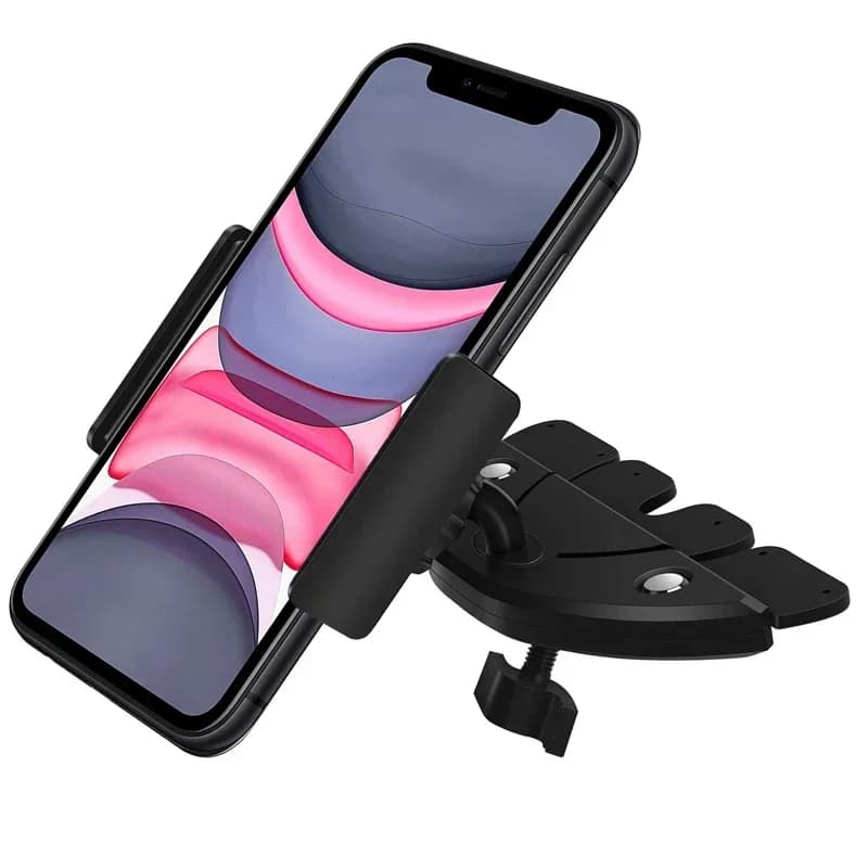 Support for phone for car with slot for CD Universal phone support for CD Adjustable phone support for iPhone 16 15 14 13 Samsung Xiaomi