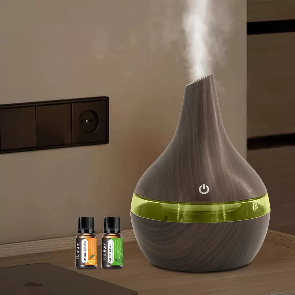 Umidificatore USB da 300ml e Diffusore di Aromi per Casa, Ufficio e Viaggio, Include Oli Essenziali
