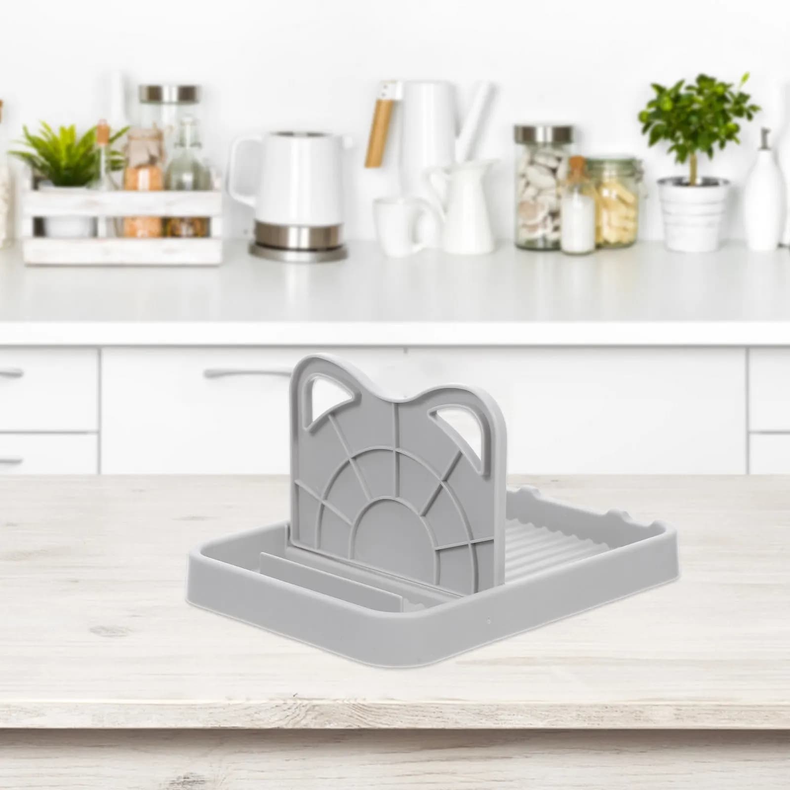 ABS Pot Lid Holder Rack Spoon Rest Kitchen Countertop Organizer Lid Stand Storage Rack Household Cutting Board Organizer
